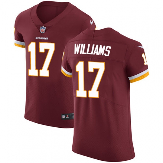 Men's Nike Washington Redskins 17 Doug Williams Elite Burgundy Red Team Color NFL Jersey