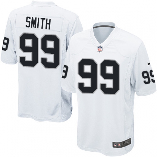 Men's Nike Oakland Raiders 99 Aldon Smith Game White NFL Jersey