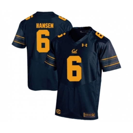 California Golden Bears 6 ChadHansen Navy College Football Jersey