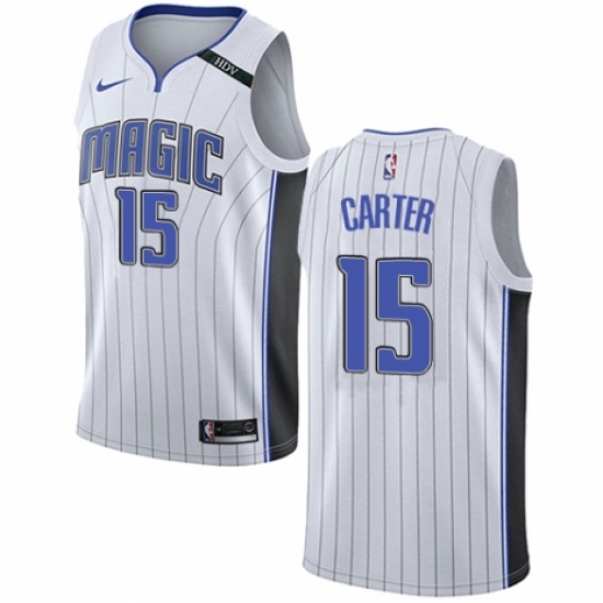 Women's Nike Orlando Magic 15 Vince Carter Swingman NBA Jersey - Association Edition