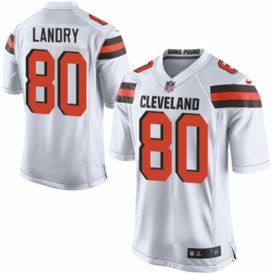 Men's Nike Cleveland Browns 80 Jarvis Landry Game White NFL Jersey