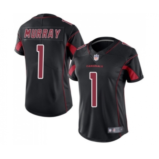 Women's Arizona Cardinals 1 Kyler Murray Limited Black Rush Vapor Untouchable Football Jersey