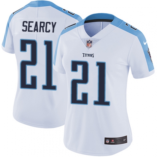 Women's Nike Tennessee Titans 21 Da'Norris Searcy Elite White NFL Jersey