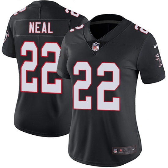 Women's Nike Atlanta Falcons 22 Keanu Neal Black Alternate Vapor Untouchable Limited Player NFL Jersey