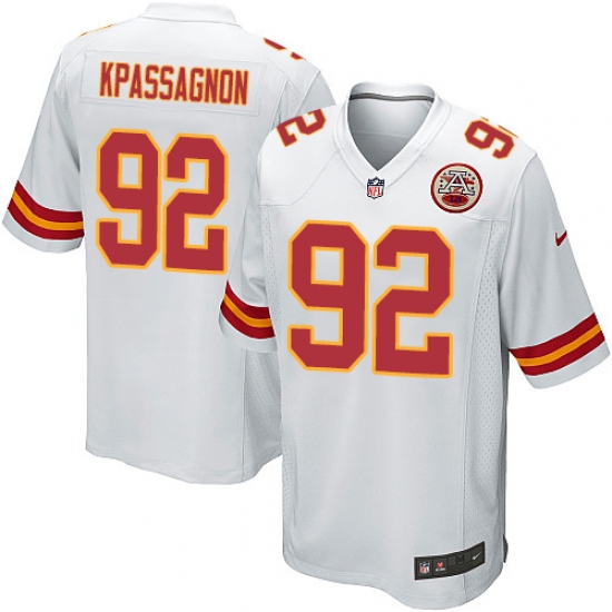 Men's Nike Kansas City Chiefs 92 Tanoh Kpassagnon Game White NFL Jersey