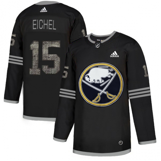 Men's Adidas Buffalo Sabres 15 Jack Eichel Black Authentic Classic Stitched NHL Jersey