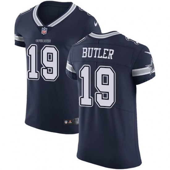 Men's Nike Dallas Cowboys 19 Brice Butler Navy Blue Team Color Vapor Untouchable Elite Player NFL Jersey