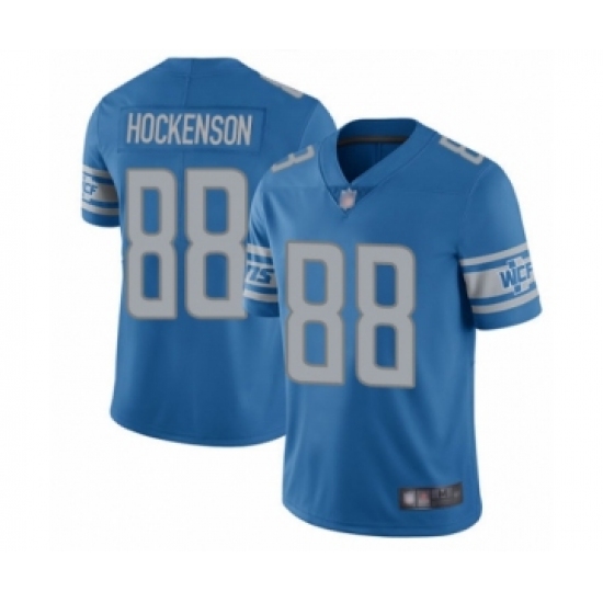 Youth Detroit Lions 88 T.J. Hockenson Blue Team Color Vapor Untouchable Limited Player Football Jersey