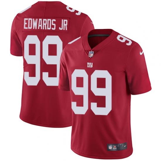 Men's Nike New York Giants 99 Mario Edwards Jr Red Alternate Vapor Untouchable Limited Player NFL Jersey