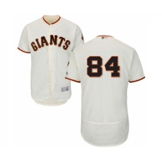 Men's San Francisco Giants 84 Melvin Adon Cream Home Flex Base Authentic Collection Baseball Player Jersey