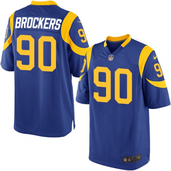 Men's Nike Los Angeles Rams 90 Michael Brockers Game Royal Blue Alternate NFL Jersey