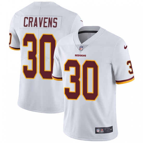 Men's Nike Washington Redskins 30 Su'a Cravens White Vapor Untouchable Limited Player NFL Jersey