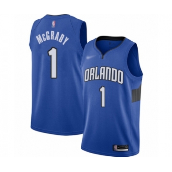 Youth Orlando Magic 1 Tracy Mcgrady Swingman Blue Finished Basketball Jersey - Statement Edition