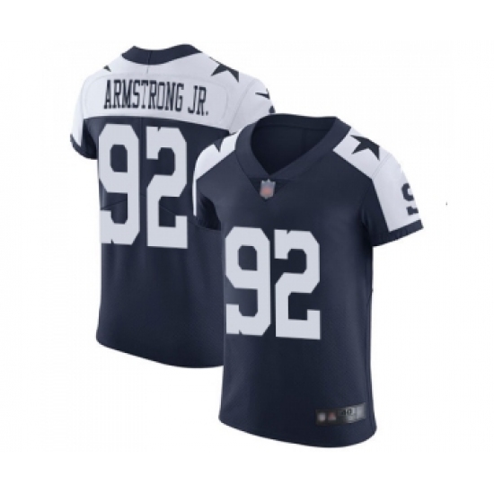 Men's Dallas Cowboys 92 Dorance Armstrong Jr. Navy Blue Alternate Vapor Untouchable Elite Player Football Jersey