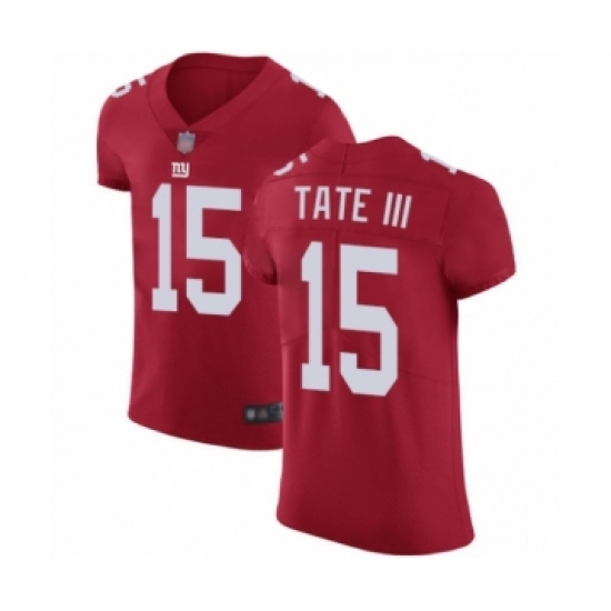 Men's New York Giants 15 Golden Tate III Red Alternate Vapor Untouchable Elite Player Football Jersey