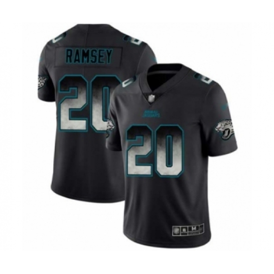 Men's Jacksonville Jaguars 20 Jalen Ramsey Limited Black Smoke Fashion Football Jersey