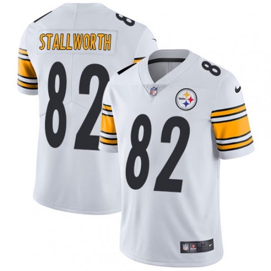 Youth Nike Pittsburgh Steelers 82 John Stallworth White Vapor Untouchable Limited Player NFL Jersey