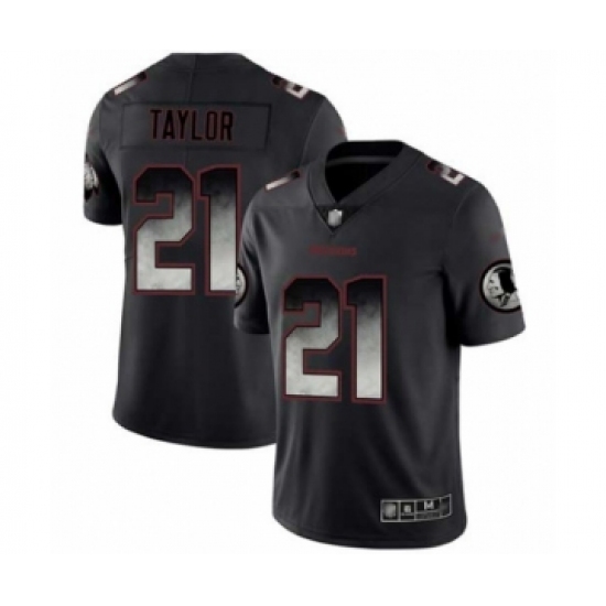 Men's Washington Redskins 21 Sean Taylor Limited Black Smoke Fashion Football Jersey