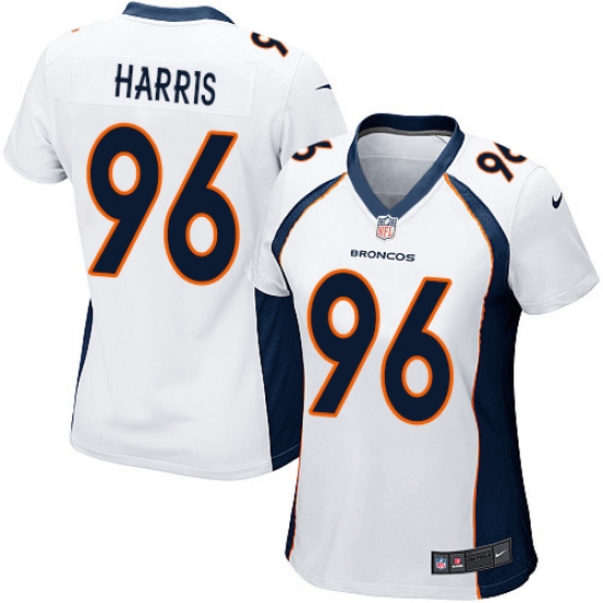 Women's Nike Denver Broncos 96 Shelby Harris Game White NFL Jersey