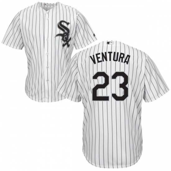 Men's Majestic Chicago White Sox 23 Robin Ventura Replica White Home Cool Base MLB Jersey