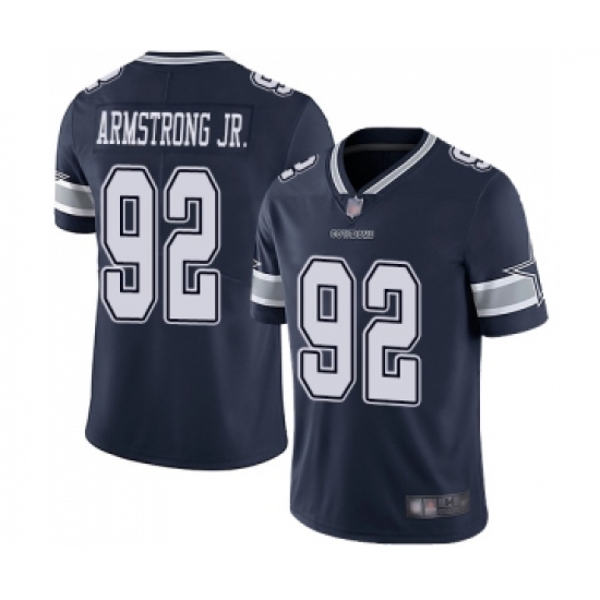 Men's Dallas Cowboys 92 Dorance Armstrong Jr. Navy Blue Team Color Vapor Untouchable Limited Player Football Jersey