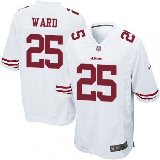 Men's Nike San Francisco 49ers 25 Jimmie Ward Game White NFL Jersey