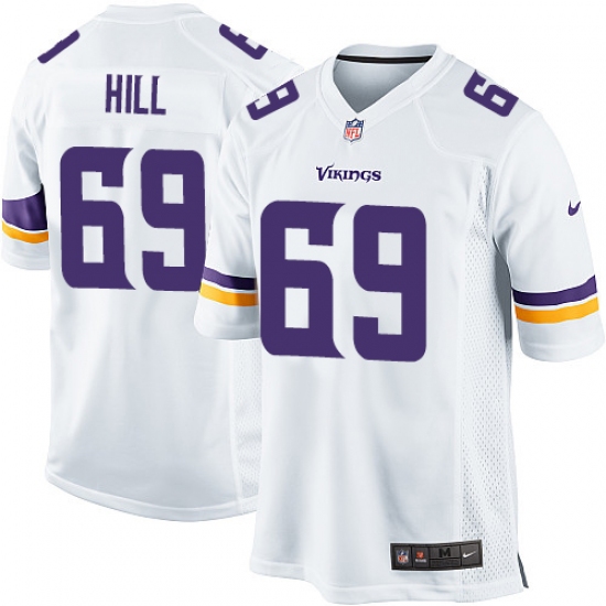 Men's Nike Minnesota Vikings 69 Rashod Hill Game White NFL Jersey