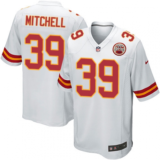 Men's Nike Kansas City Chiefs 39 Terrance Mitchell Game White NFL Jersey
