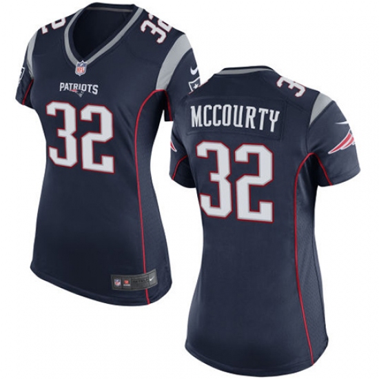 Women's Nike New England Patriots 32 Devin McCourty Game Navy Blue Team Color NFL Jersey