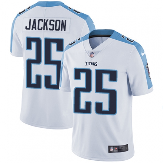 Youth Nike Tennessee Titans 25 Adoree' Jackson Elite White NFL Jersey