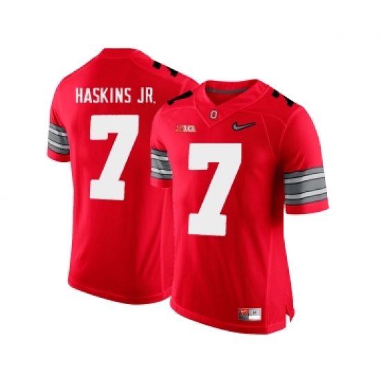 Ohio State Buckeyes 7 Dwayne Haskins Red With Diamond Logo College Football Jersey