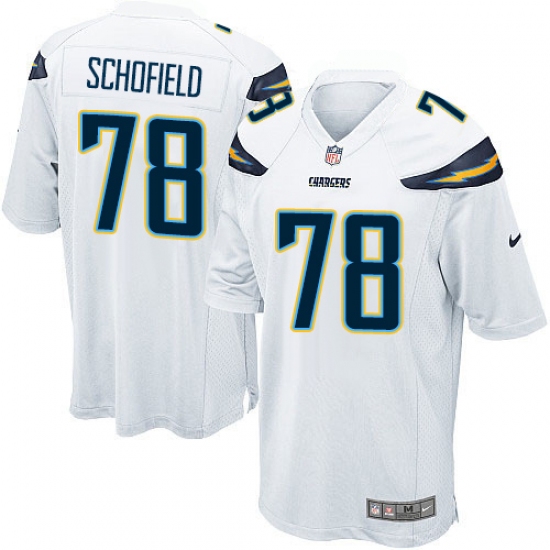 Men's Nike Los Angeles Chargers 78 Michael Schofield Game White NFL Jersey