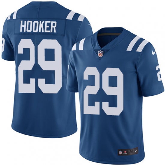 Men's Nike Indianapolis Colts 29 Malik Hooker Royal Blue Team Color Vapor Untouchable Limited Player NFL Jersey