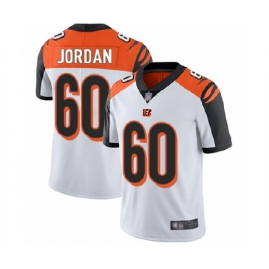 Men's Cincinnati Bengals 60 Michael Jordan White Vapor Untouchable Limited Player Football Jersey