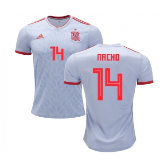 Spain 14 Nacho Away Soccer Country Jersey