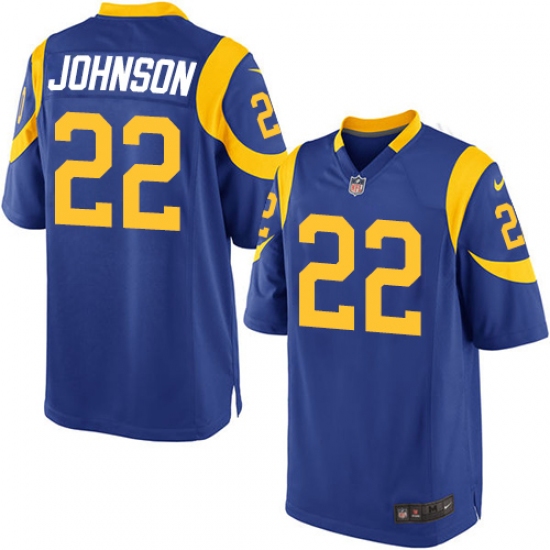 Men's Nike Los Angeles Rams 22 Trumaine Johnson Game Royal Blue Alternate NFL Jersey