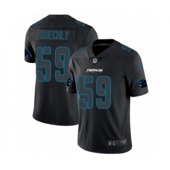 Men's Nike Carolina Panthers 59 Luke Kuechly Limited Black Rush Impact NFL Jersey