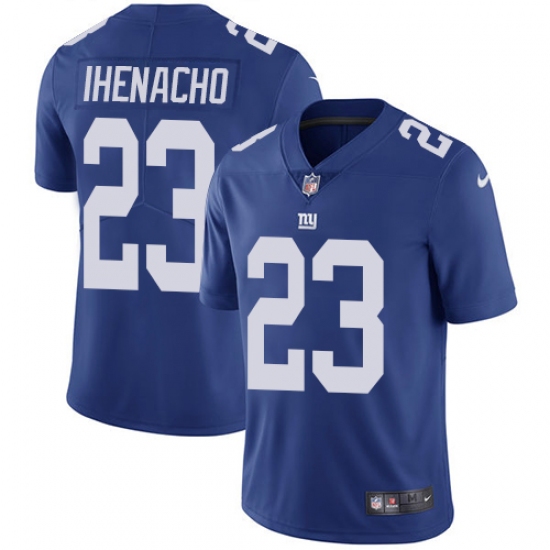 Youth Nike New York Giants 23 Duke Ihenacho Royal Blue Team Color Vapor Untouchable Limited Player NFL Jersey