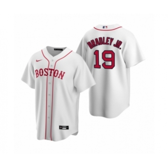 Youth Boston Red Sox 19 Jackie Bradley Jr. Nike White Replica Alternate Jersey