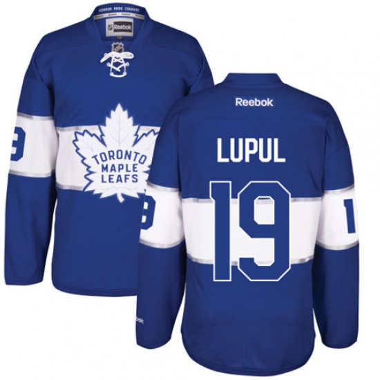 Men's Reebok Toronto Maple Leafs 19 Joffrey Lupul Authentic Royal Blue 2017 Centennial Classic NHL Jersey