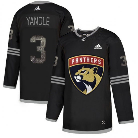 Men's Adidas Florida Panthers 3 Keith Yandle Black Authentic Classic Stitched NHL Jersey