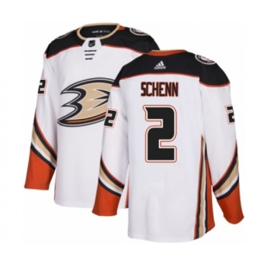 Youth Adidas Anaheim Ducks 2 Luke Schenn Authentic White Away NHL Jersey