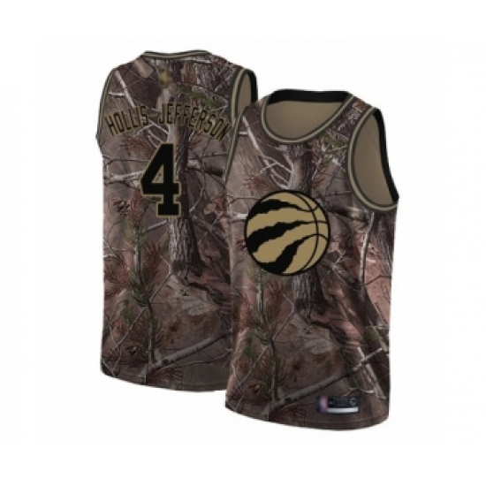 Youth Toronto Raptors 4 Rondae Hollis-Jefferson Swingman Camo Realtree Collection Basketball Jersey