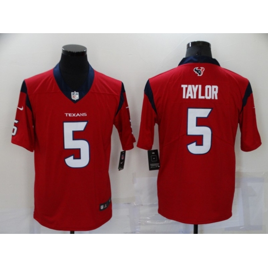 Men's Houston Texans 5 Tyrod Taylor Nike Red Limited Jersey