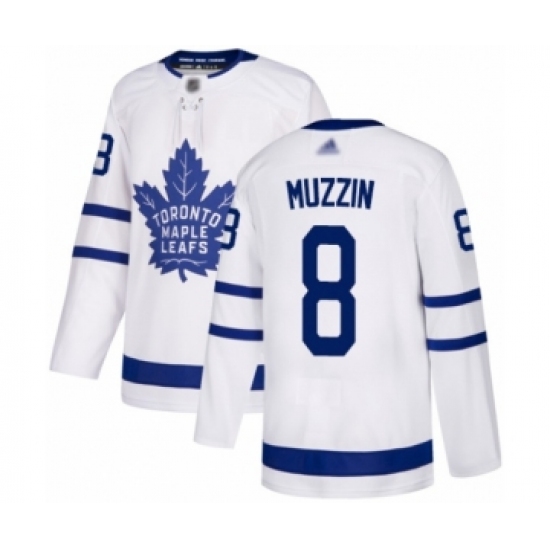 Youth Toronto Maple Leafs 8 Jake Muzzin Authentic White Away Hockey Jersey