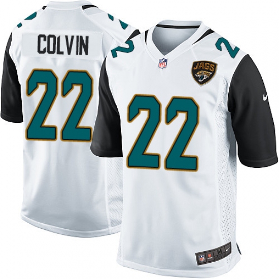 Men's Nike Jacksonville Jaguars 22 Aaron Colvin Game White NFL Jersey