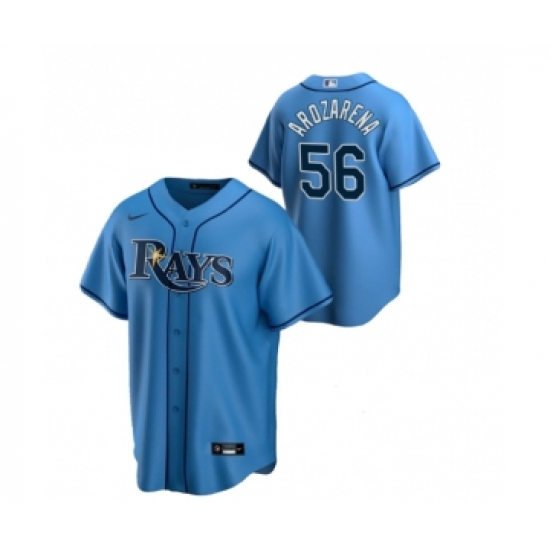 Men's Tampa Bay Rays 56 Randy Arozarena Blue Cool Base Stitched Baseball Jersey