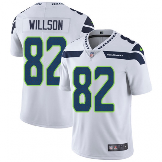 Youth Nike Seattle Seahawks 82 Luke Willson White Vapor Untouchable Limited Player NFL Jersey