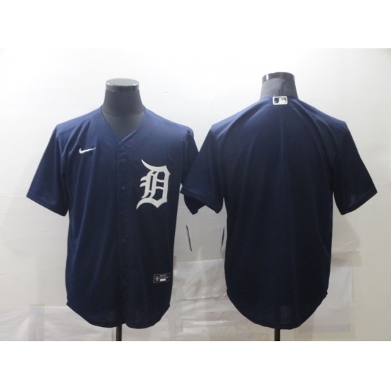 Men's Nike Detroit Tigers Blank Blue Home Baseball Jersey