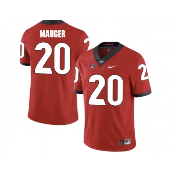 Georgia Bulldogs 20 Quincy Mauger Red College Football Jersey